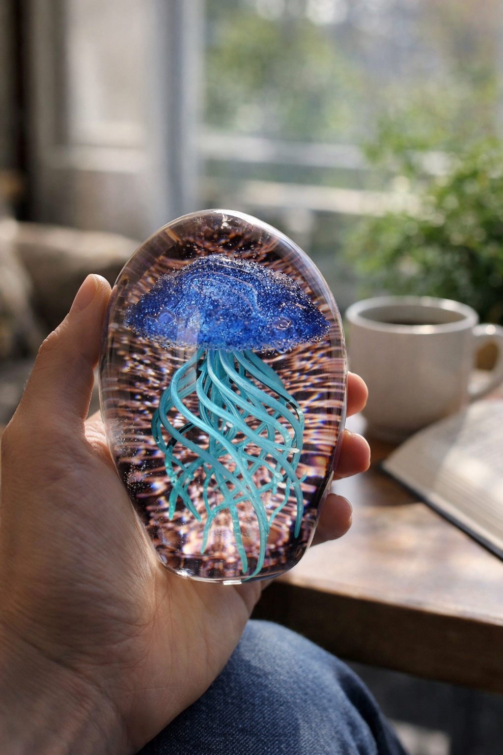 Jelly Glass Paperweight Small