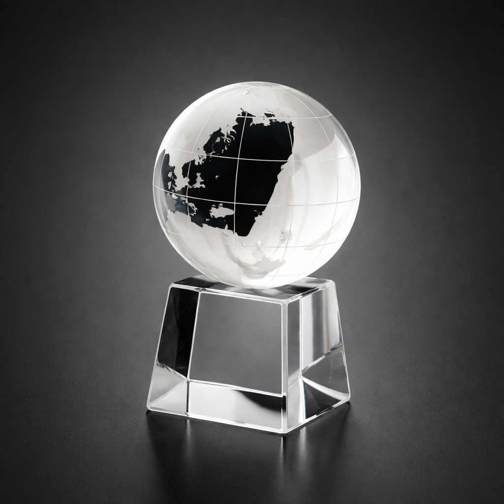 World Globe on Base Fixed