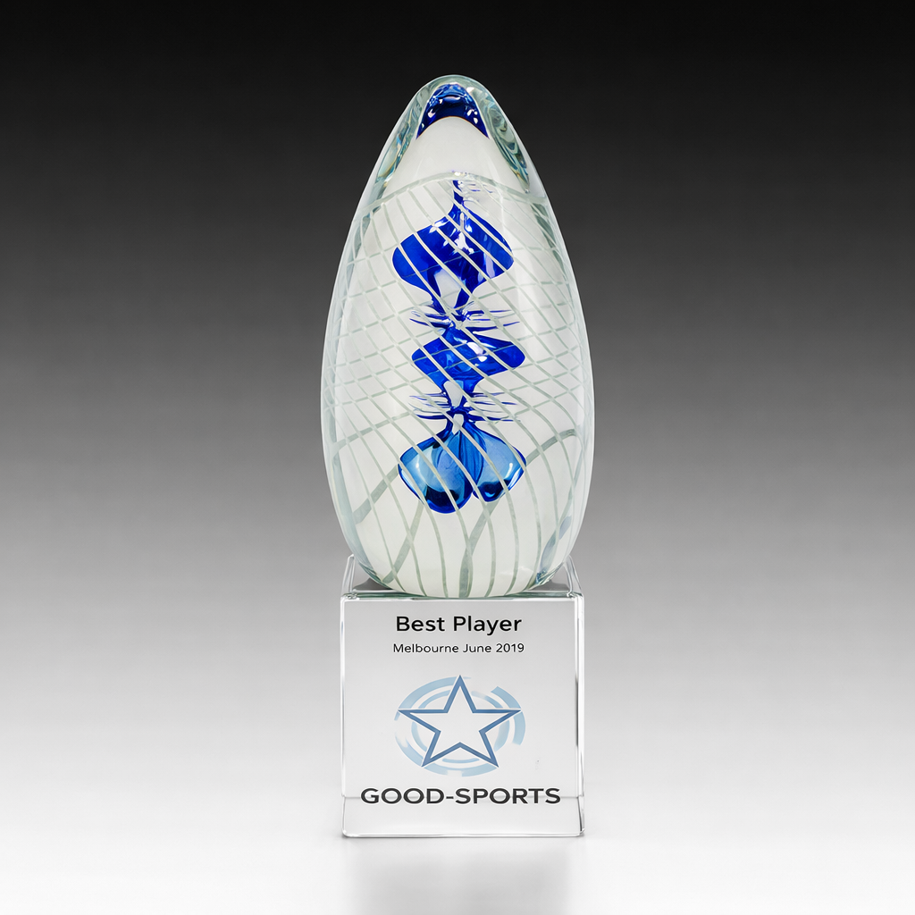 Blue Cortina on Crystal Base