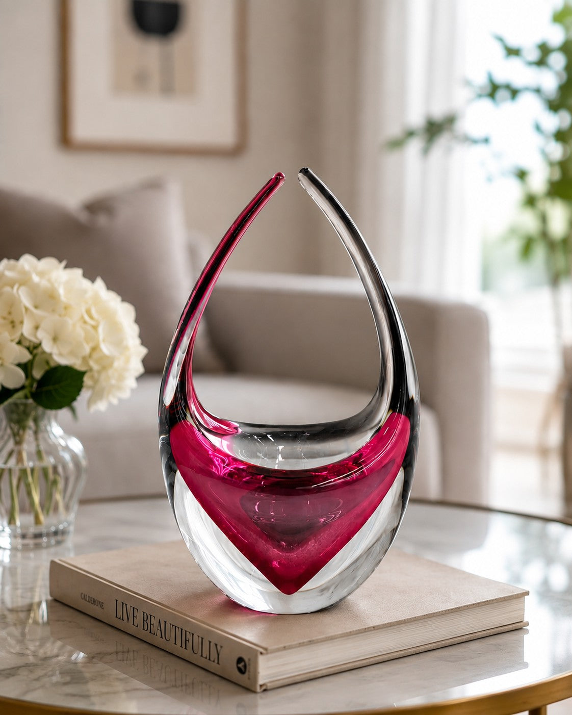Crystal Basket Pink & Black