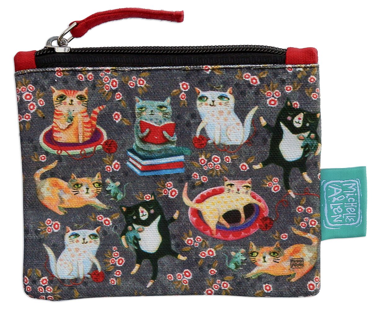 Crazy Cats Small Pouch/Purse