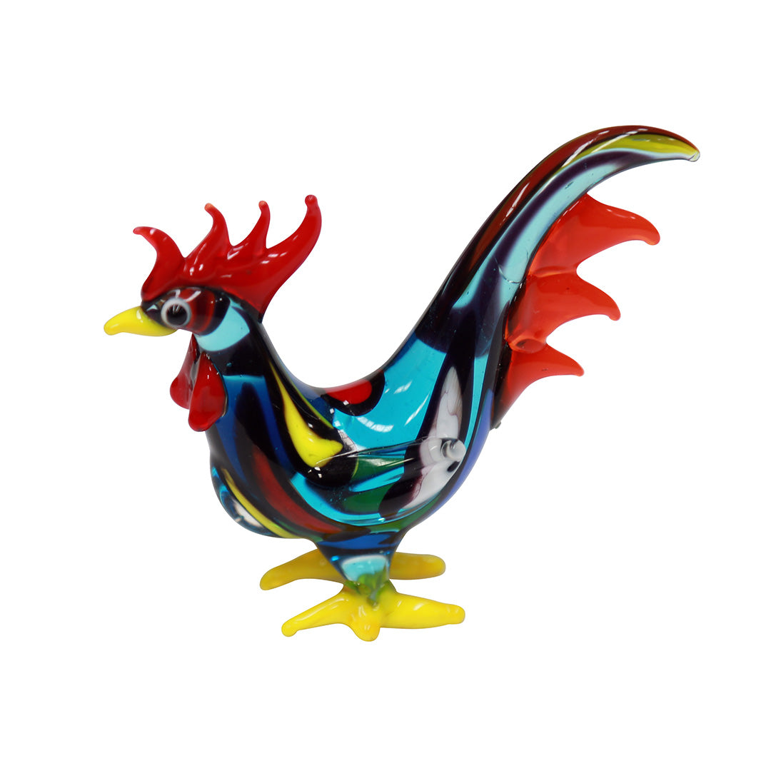 Multicolour Rooster figurine