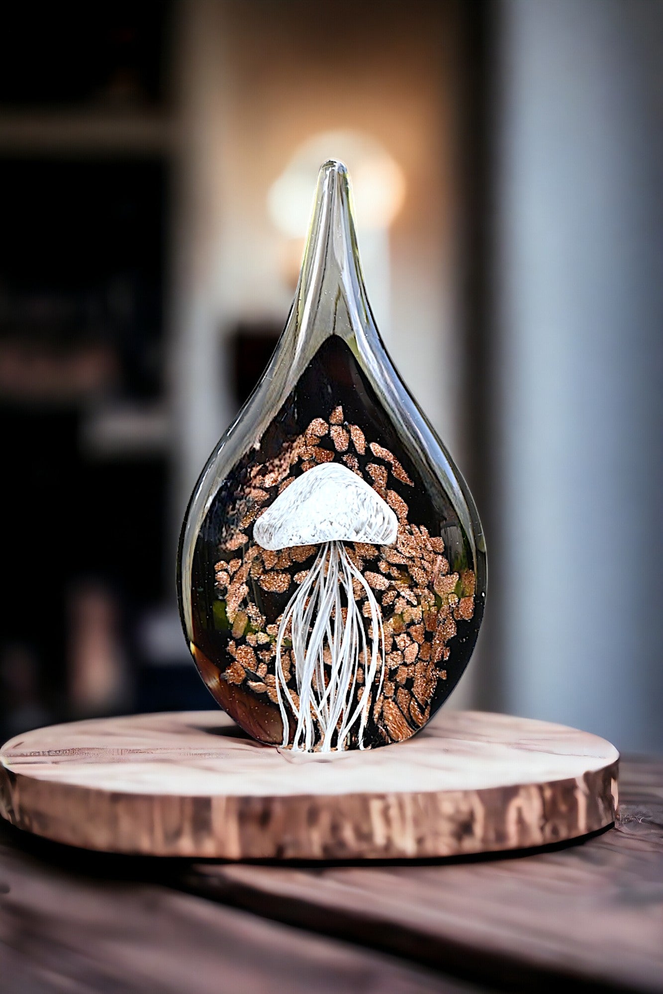 Jelly Drop PW- White & Bronze