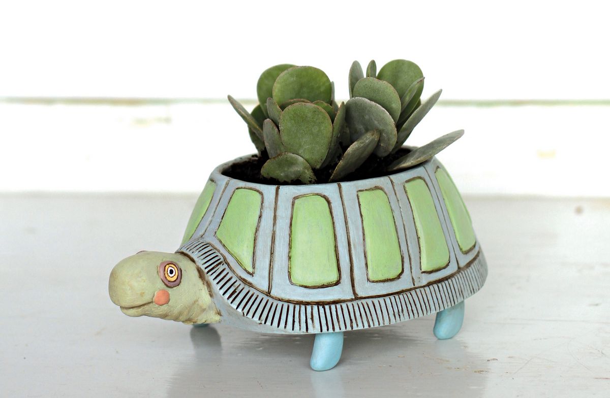 Myrtle Turtle Planter