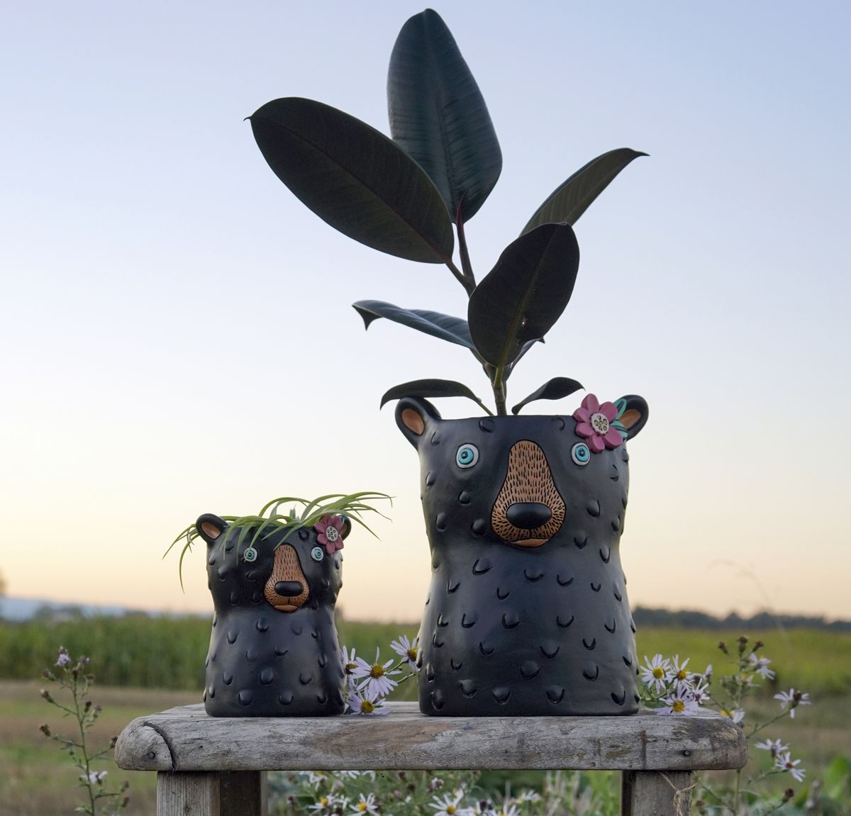 Black Bear Planter