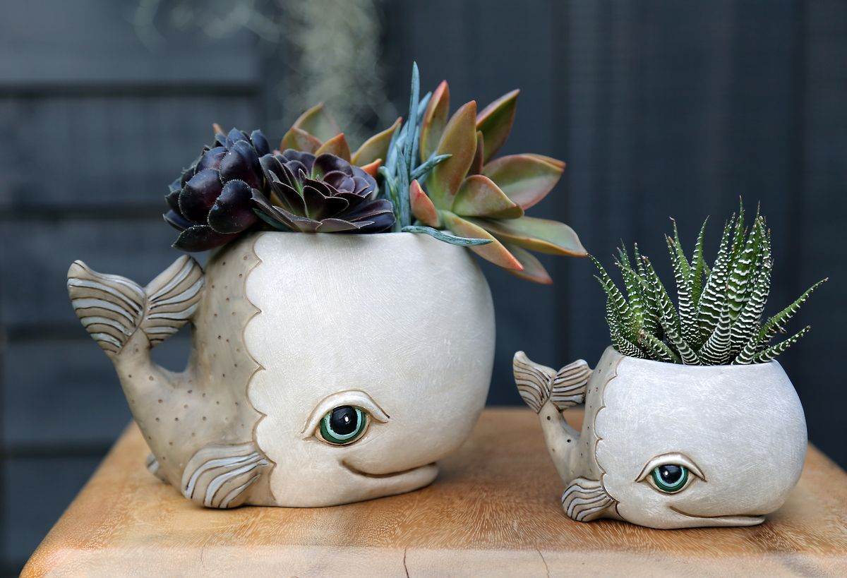 Whale Grey Planter