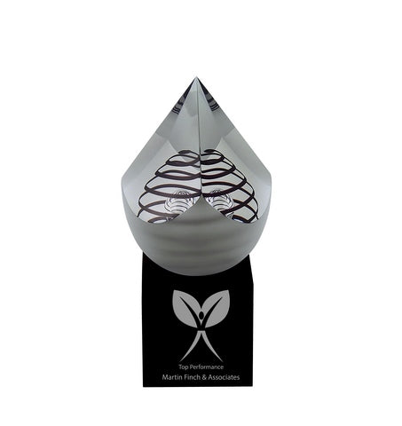 Crystal Pyramide on Black base