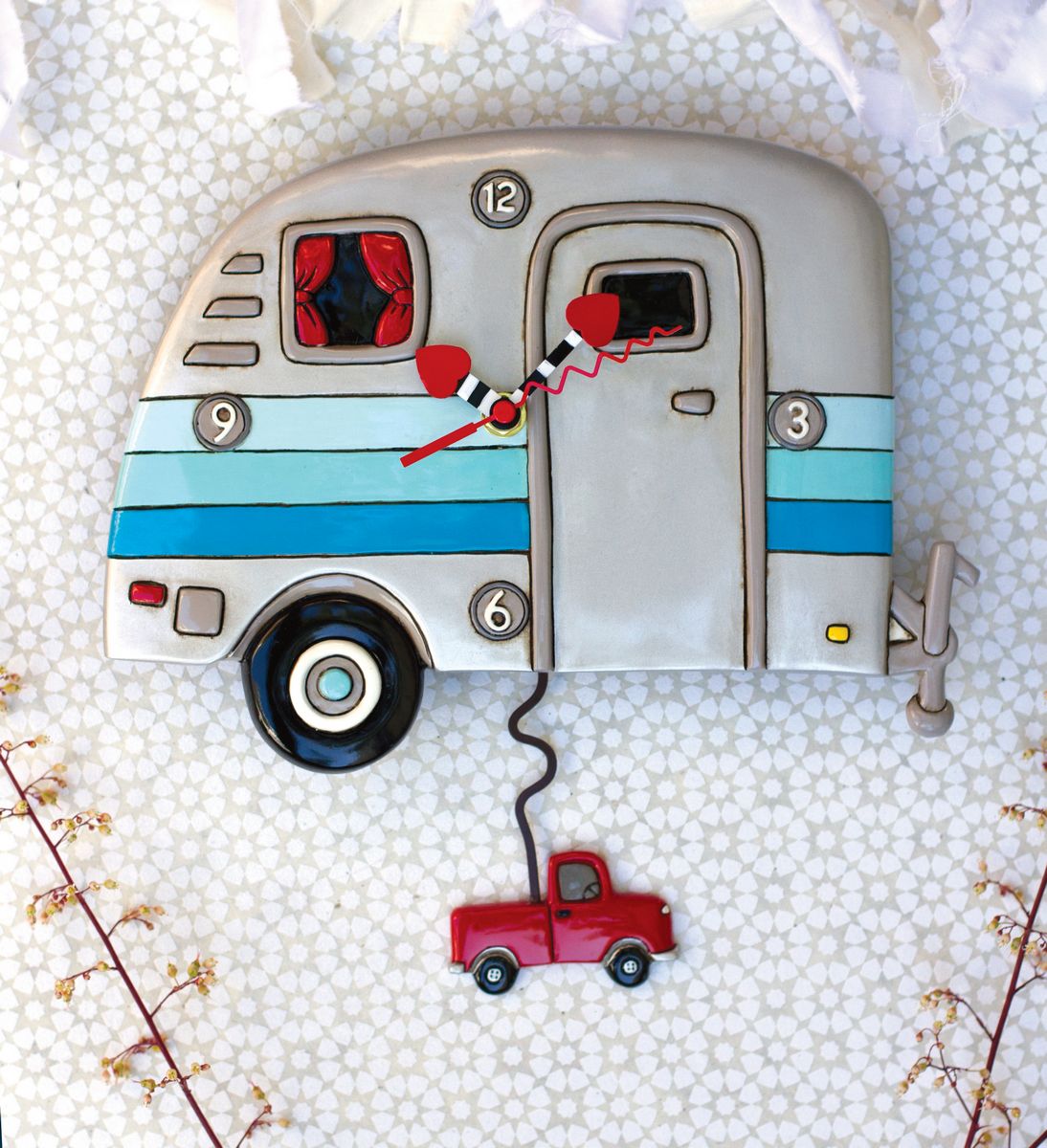 Happy Campers Clock