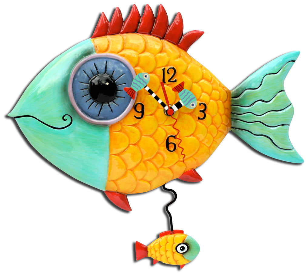 Wide-Eyed Fishy Clock