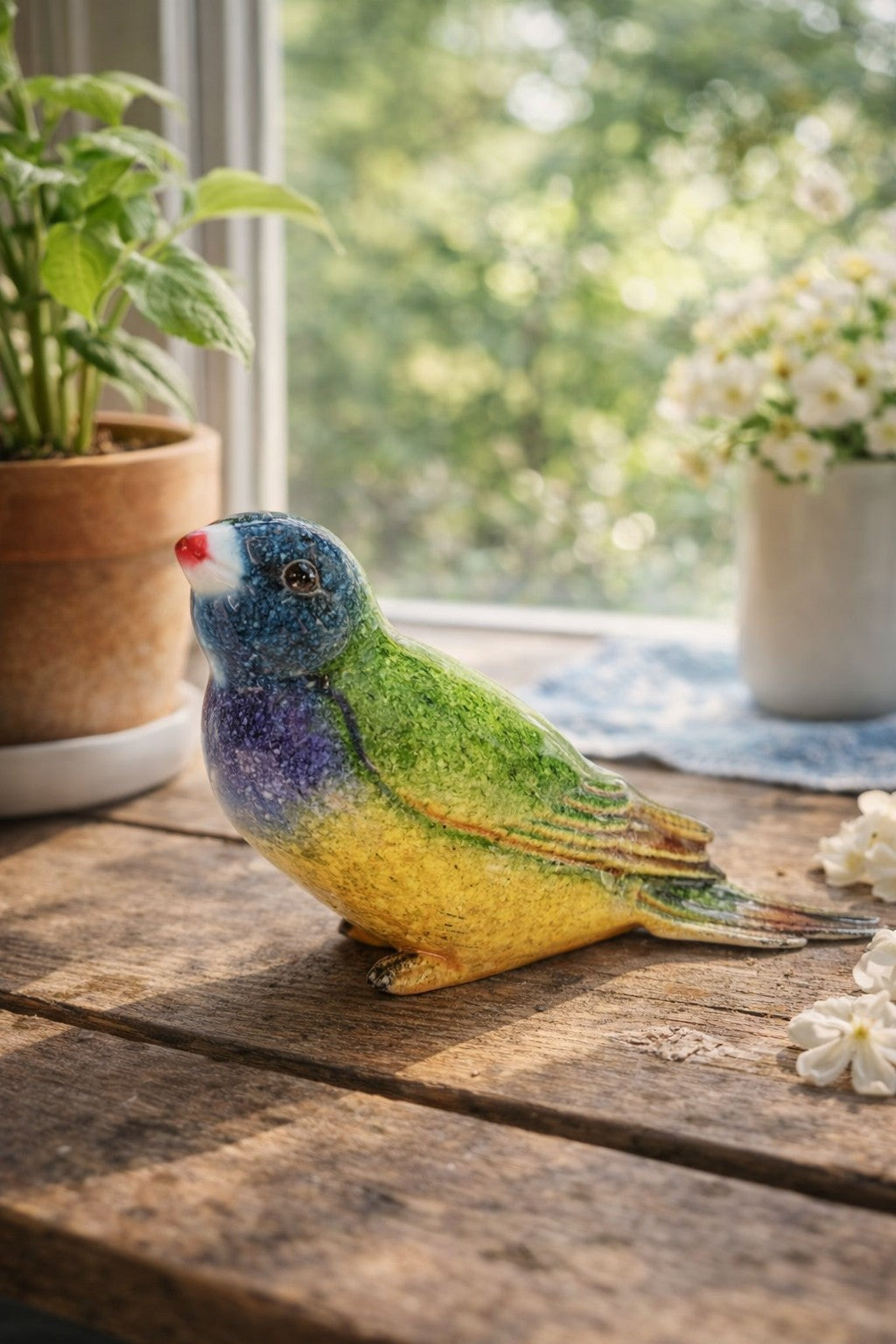 Finch Blue Head
