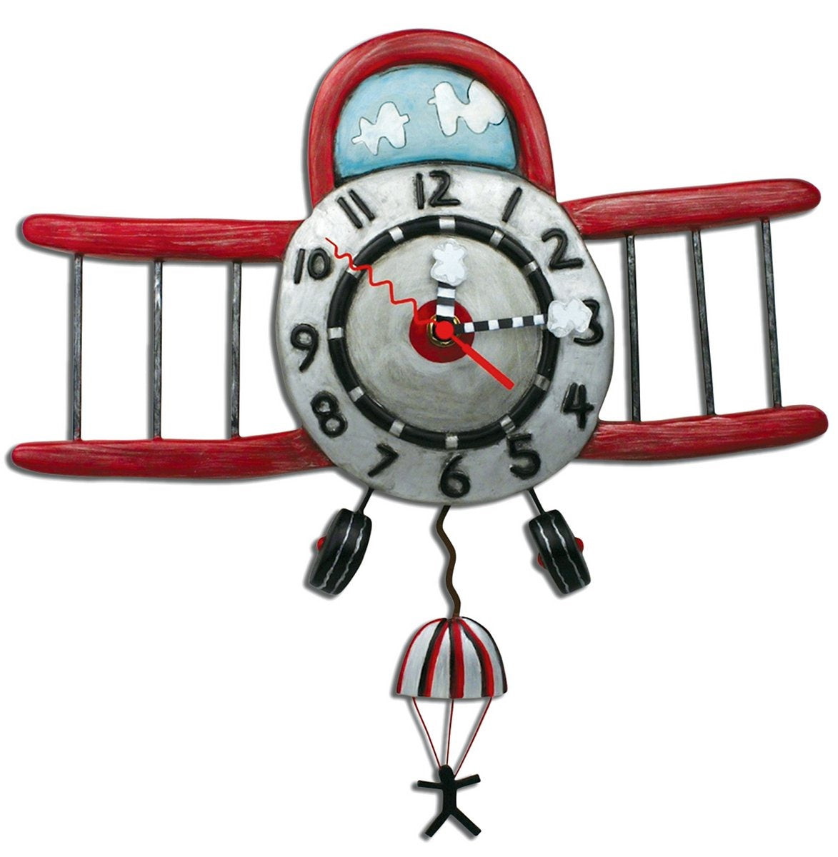 Airplane Jumper Clock