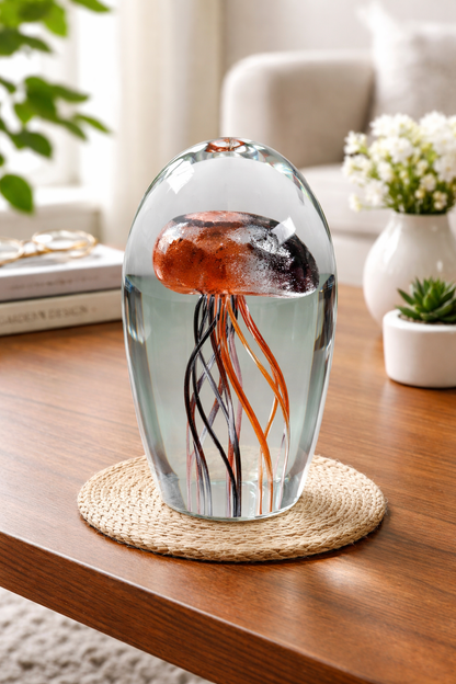 Glass Jelly Paperweight