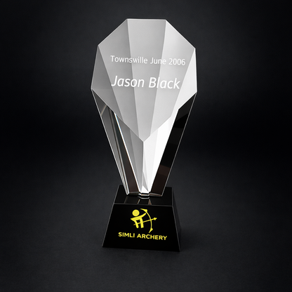 Crystal Lotus Award on Black Base