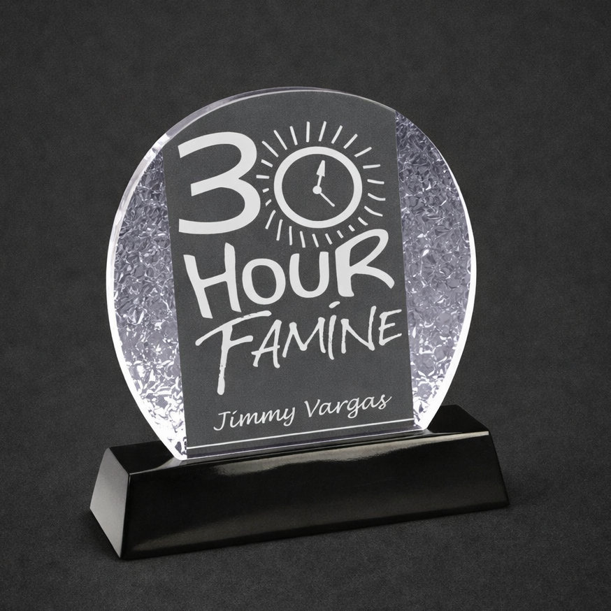 G1 Crystal Ice Award on Black base