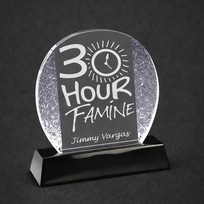 G1 Crystal Ice Award on Black base