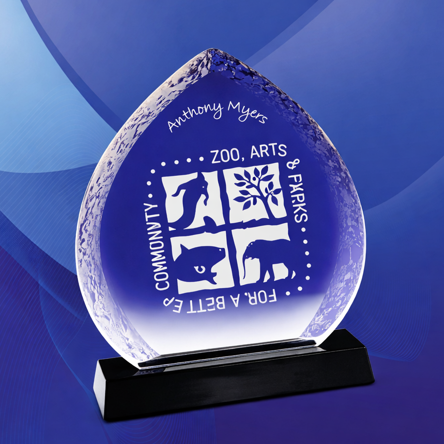 G4 Crystal Ice Award on Black base