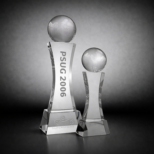 Tall World Globe Trophy