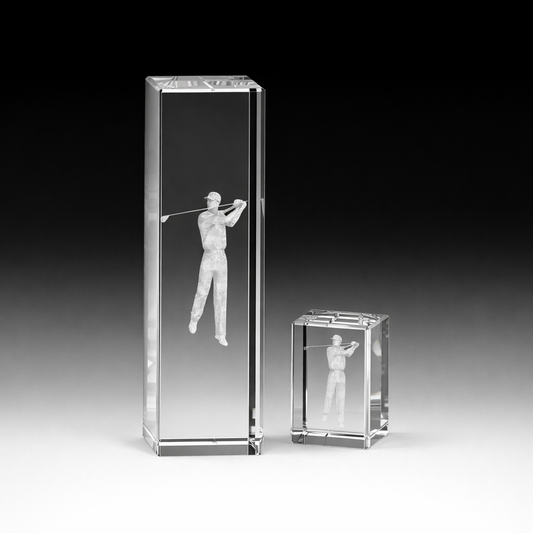 3D Laser Golf Trophies