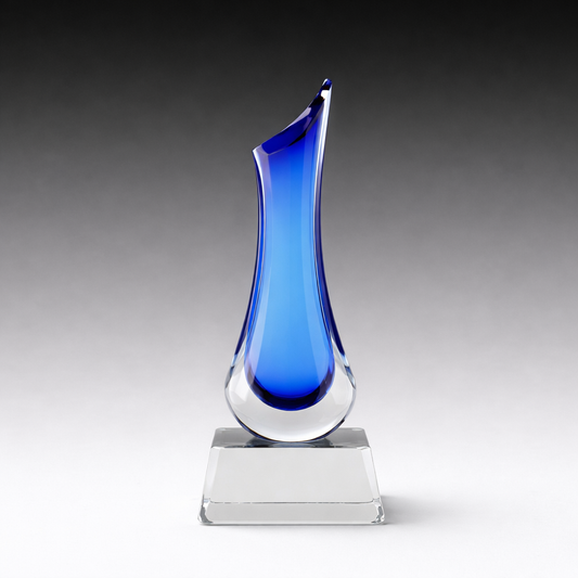 Crystal Vase on Clear Base