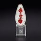 Red Conrtina on Crystal Base