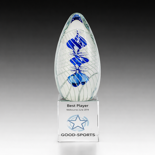 Blue Cortina on Crystal Base