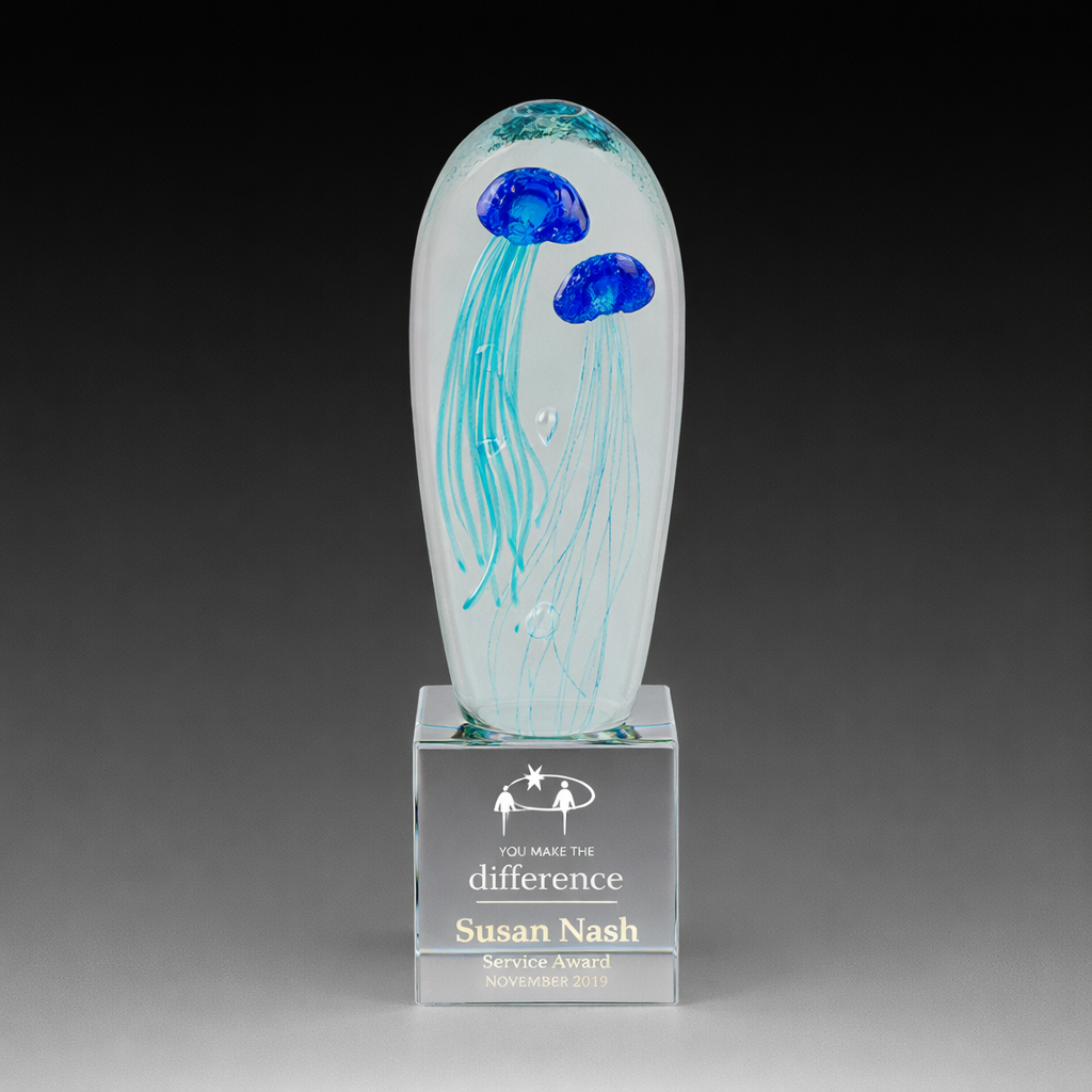Monte Lope Double Blue on Crystal Base