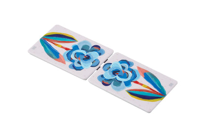Blue Bloom Compact Mirror