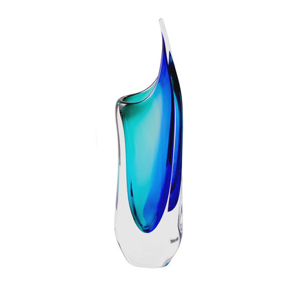 Crystal Vase Blue & Turquoise
