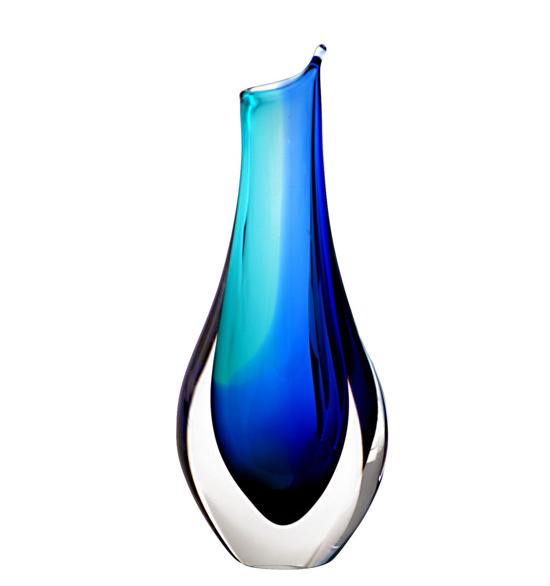 Crystal Vase Blue & Turquoise