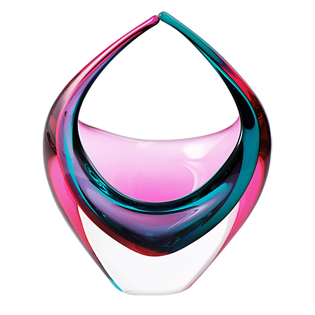 Crystal Basket Pink & Turquoise
