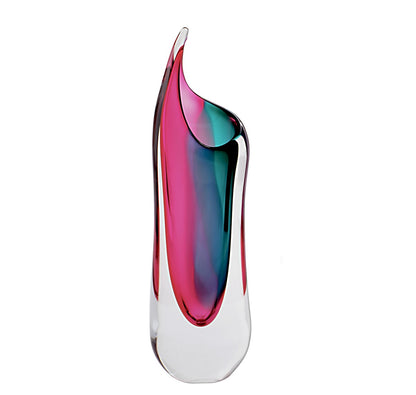 Crystal Vase Pink & Turquoise