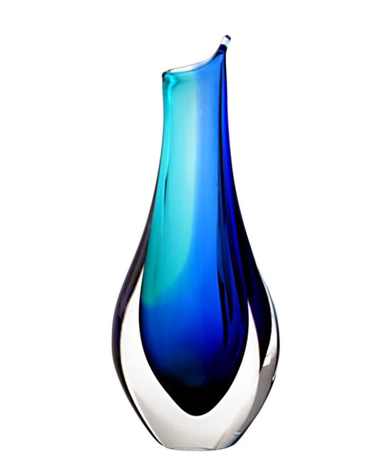 Crystal Vase Blue & Turquoise