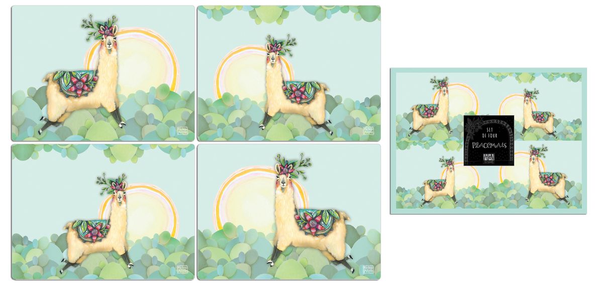 Llama Love Placemats