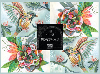 Bird-Flower Placemats