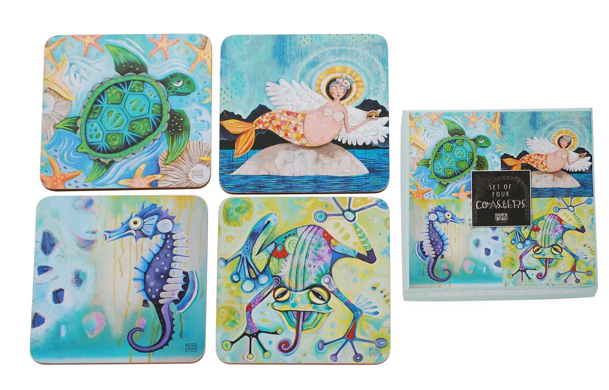 Water Dwellers Coasters