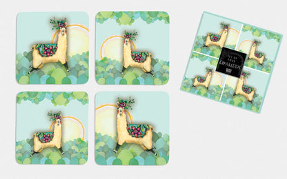 Llama Love Coasters