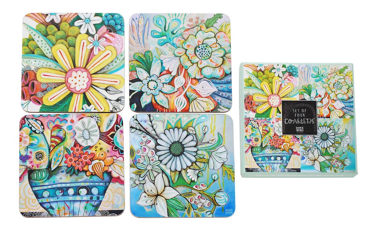 Bountiful Blooms Coasters