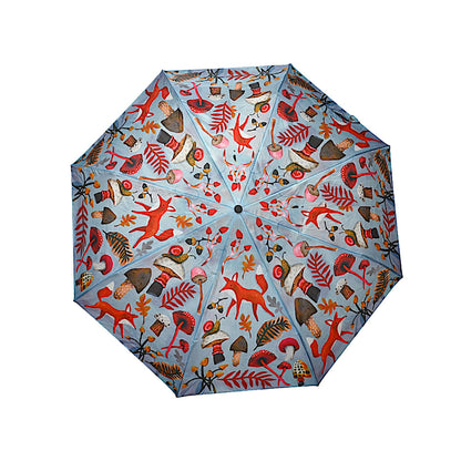 Fox and Mushroom Umbrella