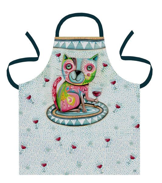 Cat Wine Apron