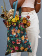 Moody Flowers Tote Bag