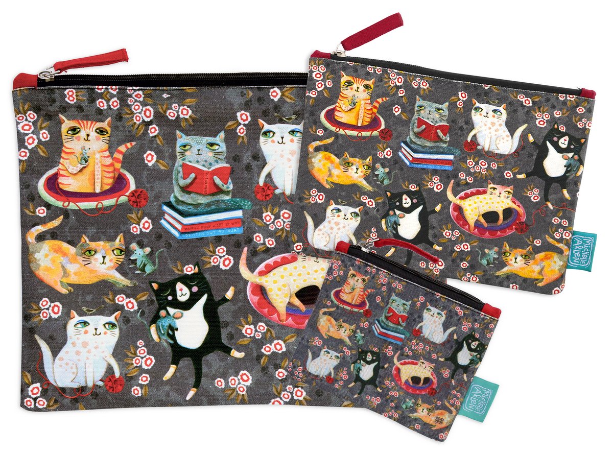 Crazy Cats XLarge Pouch