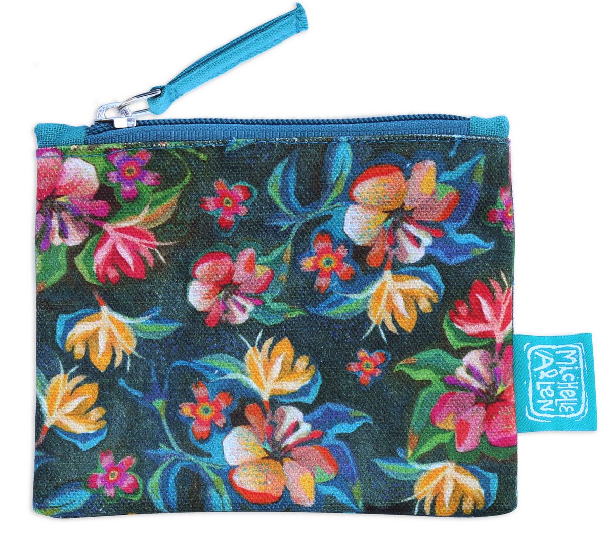 Moody Flowers Small Pouch/Purse