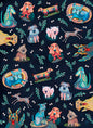 Dog Park Tea-Towel