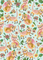 Kitty Flower Tea-Towel