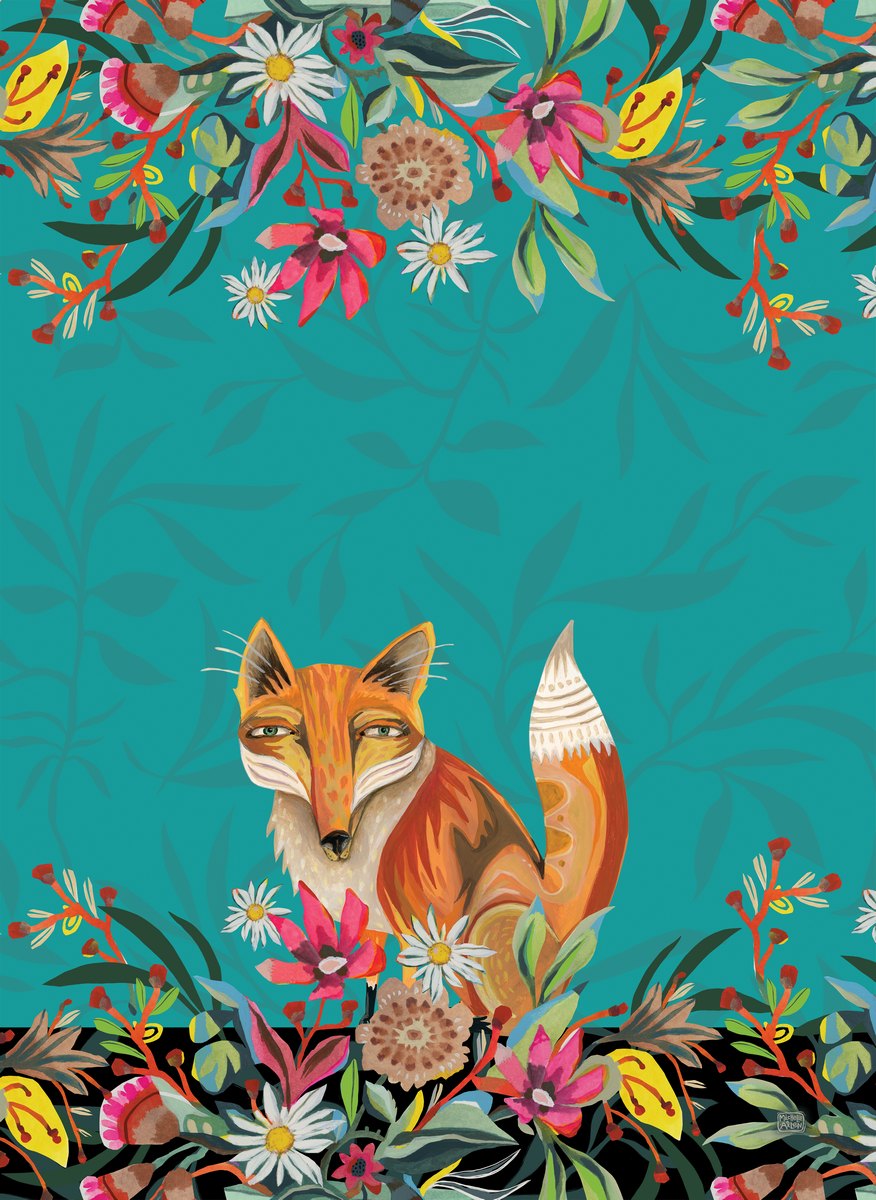 Fox Tea-Towel