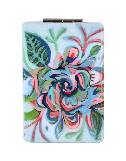 Flowy Flower Compact Mirror