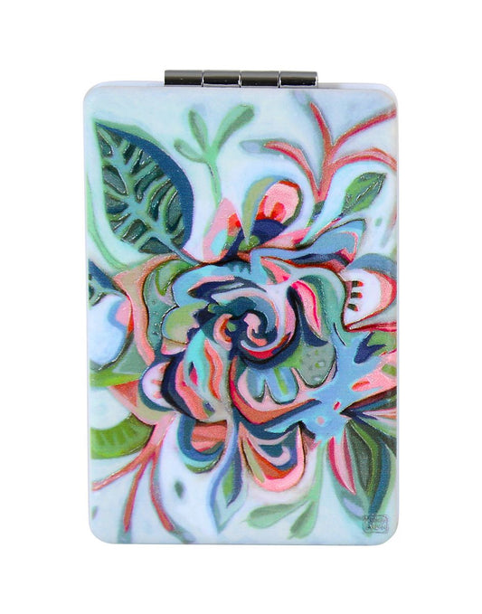 Flowy Flower Compact Mirror