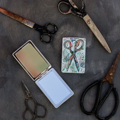 Scissors Compact Mirror