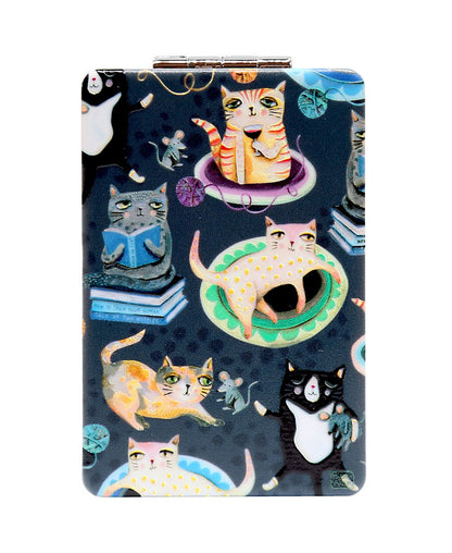 Crazy Cats Compact Mirror