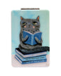 Cat and Books Compact Mirror